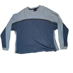 Sonoma Long Sleeve Shirt Mens XXL Blue Colorblock Thermal Tee